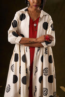 Morning Glory Rust & Polka Shacket Set