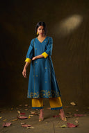 Geranium Handloom Kurta Set