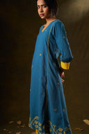 Geranium Handloom Kurta Set