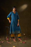 Geranium Handloom Kurta Set
