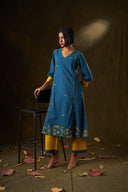Geranium Handloom Kurta Set