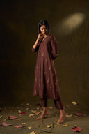 Lady Tulip Deep Brown Kurta Set