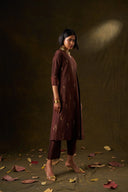 Lady Tulip Deep Brown Kurta Set