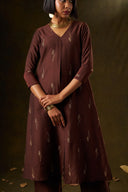 Lady Tulip Deep Brown Kurta Set