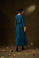 Orchid Teal Grid Skirt & Top Set