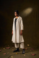 Magnolia Monochrome Grid Shacket Set