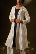 Magnolia Monochrome Grid Shacket Set