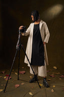 Magnolia Monochrome Grid Shacket Set