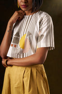 Daylily Striped Top & Flare Skirt