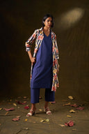 Bougainvillea Floral Jacket & Kurta Set