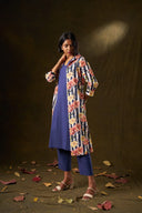 Bougainvillea Floral Jacket & Kurta Set