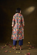 Bougainvillea Floral Jacket & Kurta Set