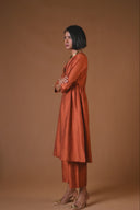 Tulip Rust Orange Wrap Co-Ord Set