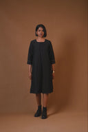 Dahlia Black Shacket Dress
